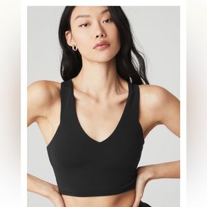 ALO yoga Airbrush Real Bra Tank, black size small worn once.